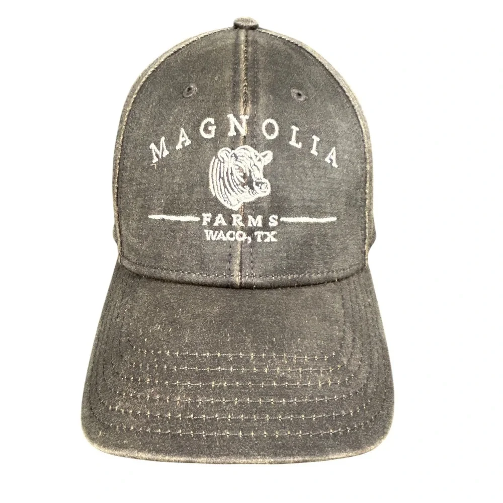 Magnolia Farms Waco TX Logo Baseball Cap Distressed Brown‎ OTTO Hat 19-1132